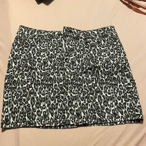 Cheetah print skirt